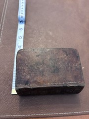 Miniature Leather Bound Book Of Common Prayer. 4”x2.5”x2”. ￼