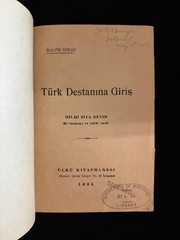 1934 Türk Destanına Giriş Haluk Nihat Turkish Epic Literature Istanbul Rare