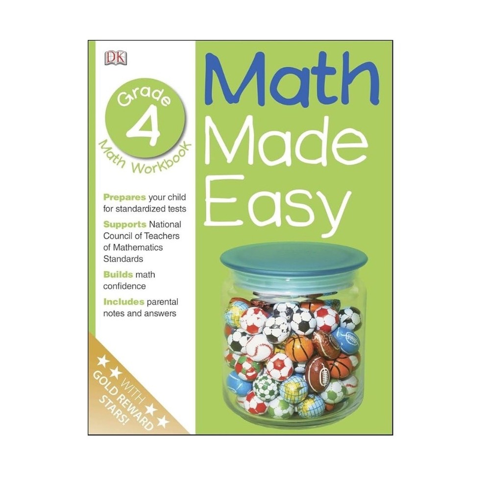 Math Made Easy: Fourth Grade Workbook (Math Made Easy) 978-0789457356 – NEW