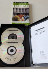 ​DK 15-MINUTE ITALIAN Language Course Book & 2 CDs Eyewitness Travel Study Pack