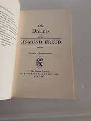 On Dreams Sigmund Freud 1952 American Trade PB