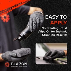 BLAZON Black Trim Restorer 8 oz – Dye-Infused Solution for Car Trim