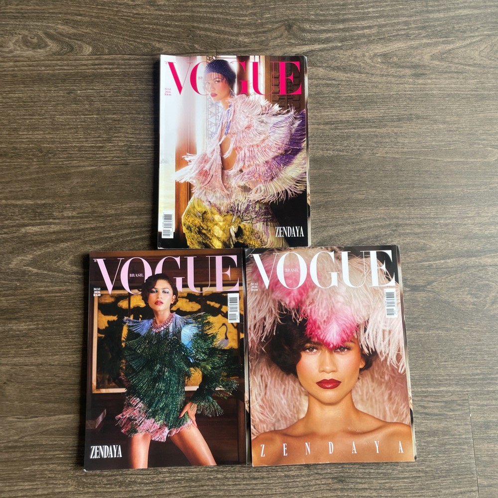 VOGUE BRAZIL X3 ZENDAYA MAY 2026 EUPHORIA SPIDER MAN DUNE LIMIT EDITION IMPORTED