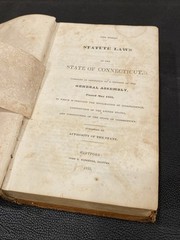 Antique 1835 PUBLIC STATUTE LAWS OF THE STATE OF CONNECTICUT GENERAL ASSEMBLY