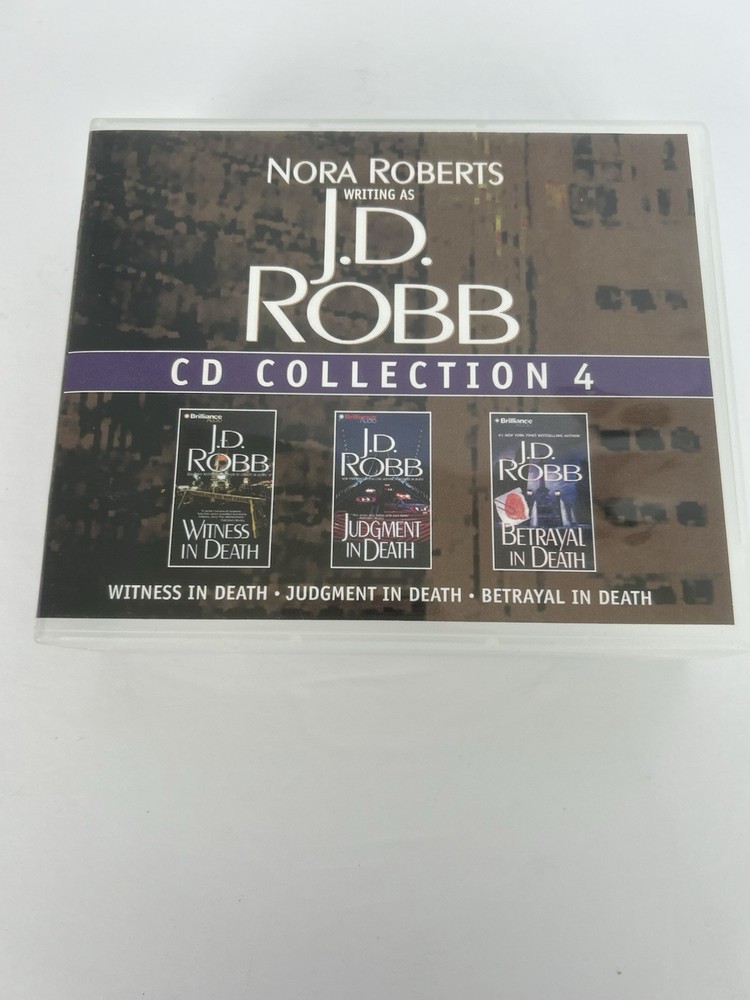 J D Robb CD Collection 4 In Death Series Witness Judgement and Betrayal