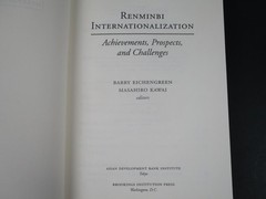 Renminbi Internationalization Eichengreen Kawai 2015 Economic Policy Brookings