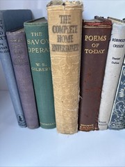 Collection of Old Books for Decoration 30cm shelf space Max Height 24cm