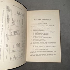 German Exercises Book II Material to Translate into German by Stein 1900