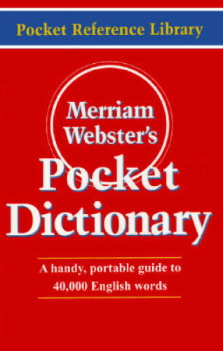 Merriam-Webster’s Pocket Dictionary (Pocket Reference Library) – GOOD