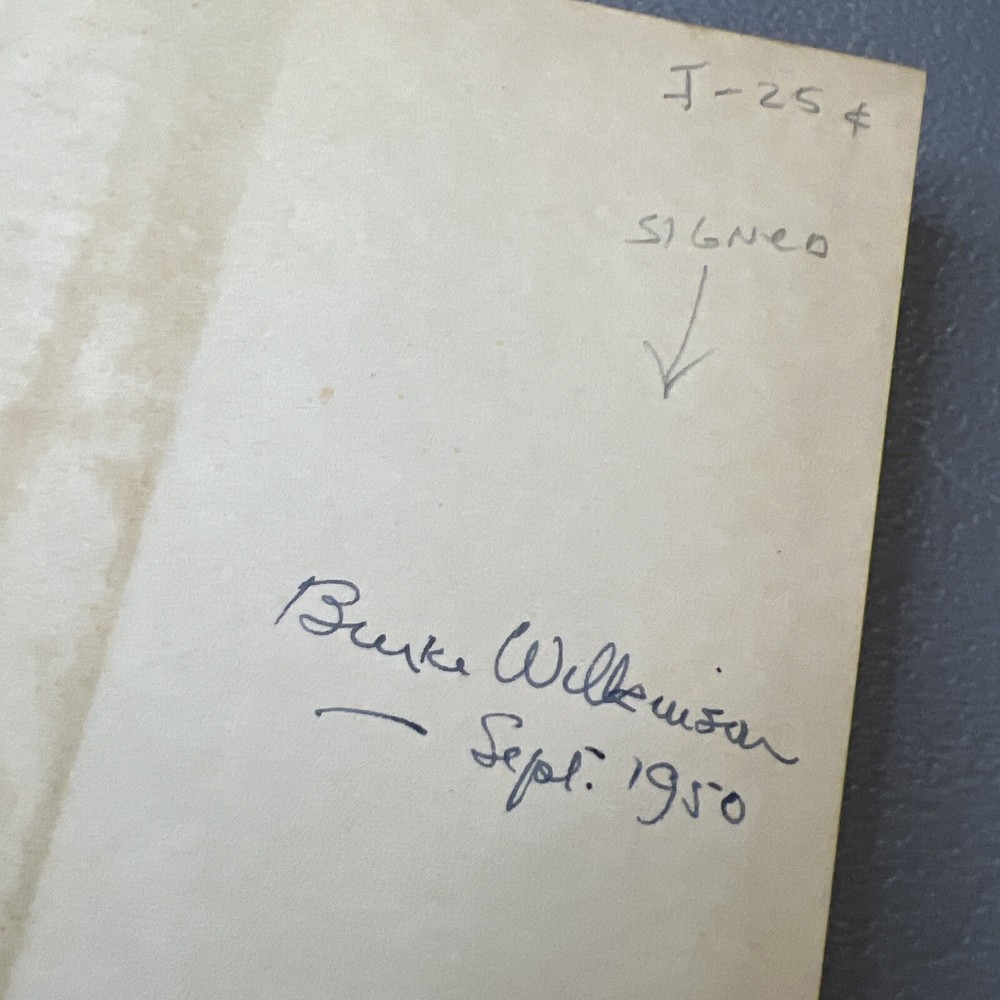 Run, Mongoose SIGNED Burke Wilkinson 1950 Suspense Novel Harvard Alumnus