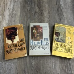 Mary Stewart THE GREAT ROMANTIC TRILOGY Merlin BOX SET Crystal Cave Hollow Hills