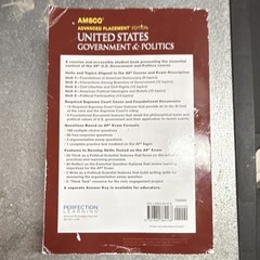 AMSCO AP United States Government & Politics by Wolfford, Paperback