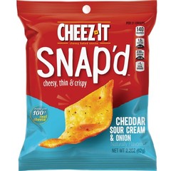 Cheez-it Snap’d 2.2 Oz. Cheddar Sour Cream & Onion Crackers 121735 Pack of 6