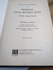 Federal Civil Rights Act Civil Practice 1971 Chester Antieau and 1979 Supplement