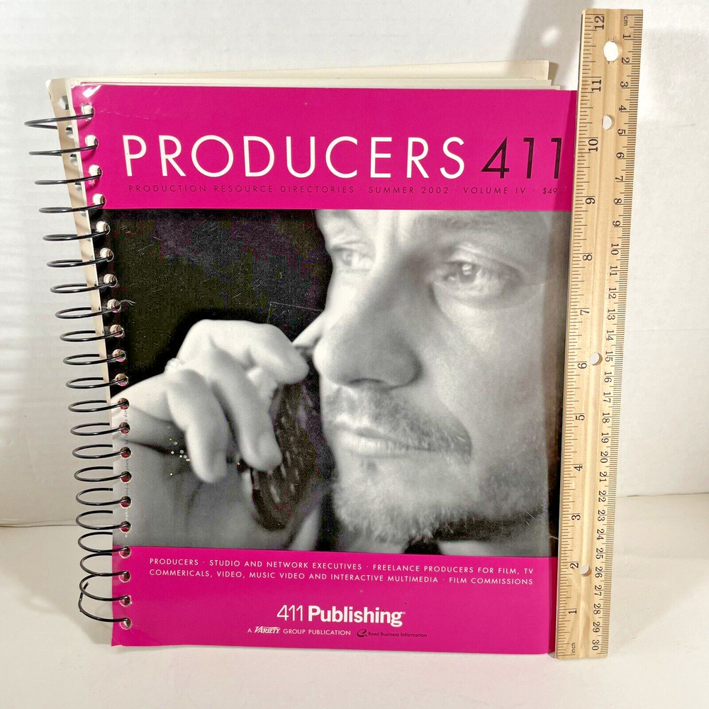 Producers 411 Summer 2002 Vintage Hollywood Spiral Paperback Book 528 pages!