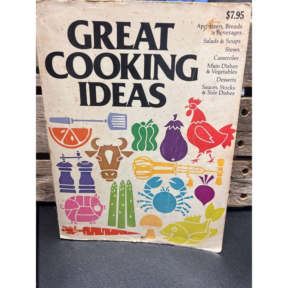 Vintage Cookbook 1978 Cooking Ideas, Softcover 572 Pages