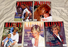 5 Majesty Magazines Vol 9 ~ 1988 – 1989 Lady Diana, Prince Charles … etc