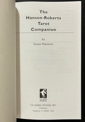 The Hanson-Roberts Tarot Companion By Susan Hansson 1998 Paperback Like N E W