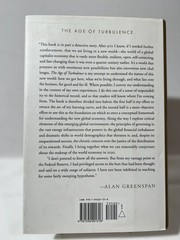 Alan Greenspan The Age of Turbulence Hardcover Book 2007 Economic Insights Polic