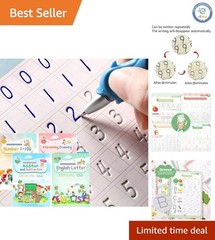 Magic Ink Reusable Handwriting Copybooks – 4-in-1 for Kids Skill Development
