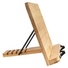 Universal Bamboo Book Stand, for Cookbooks, Reading, Cell Phone, Art, Music