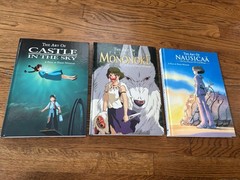 Lot of 3 Art of Hayao Miyazaki Studio Ghibli HC Castle, Mononoke, Nausicaa
