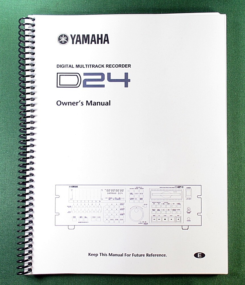 Yamaha D24 Instruction Manual: 211 Pages & Protecetive Covers!