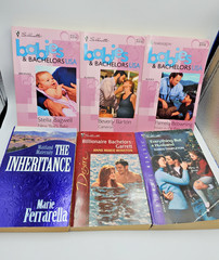 Lot of 6 Silhouette Harlequin Romance Novels Babies & Bachelors USA Love PB