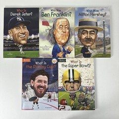 Who Is? Who Was? What Is? Lot of 13 Books, Ford, Franklin, Keller, Columbus Good