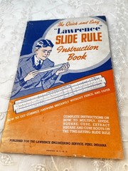 Vintage Lawrence Slide Rule Instruction Booklet