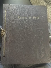 Leaves of Gold Hardcover Faux Leather Bound Book