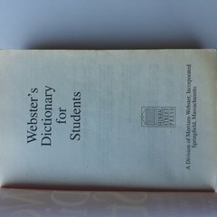 Websters Dictionary For Students 2003 Federal Street Press 9781892859556