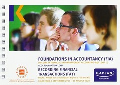 KAPLAN PUBLISHING RECORDING FINANCIAL TRANSACTIONS – POCKET NOTES (Paperback)