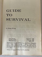 Guide to Survival Salem Kirban 1968 First Printing Prophecy Religion Paperback