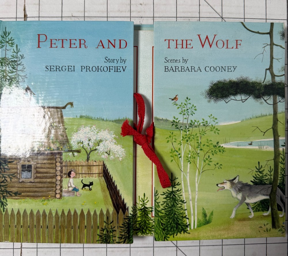 Peter and the Wolf Sergei Prokofiev Barbara Cooney Pop-Up Book 1986, Hardcover