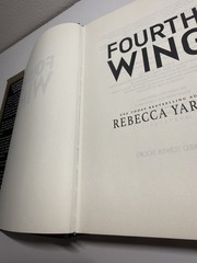 Fourth Wing by Rebecca Yarros 1st Edition 1st Print Sprayed Edges – Fair