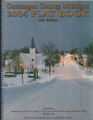 2004 ONTONAGON COUNTY, MICHIGAN “PLAT BOOK” (64 PAGES, TOWNSHIP MAPS, NICE)
