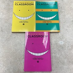 Assassination Classroom Manga Lot Vol 1-3 Yusei Matsui Viz Media Paperback Set