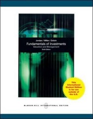 FUNDAMENTALS OF INVESTMENTS By Bradford D. Jordan **BRAND NEW**