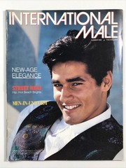 INTERNATIONAL MALE catalog Summer 1989-Gay Interest-Men’s Fashion Model: Luciano