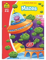 School Zone Mazes Workbook: 64 Pages, Preschool, Kindergarten, 1st Grade, Ma…