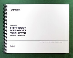 Yamaha TSR-55770 Instruction Manual: Full Color 123 Pages & Protective Covers
