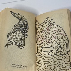 Dinosaur Mazes By Dick Smith (1982) Only Copy For Sale Anywhere! 7” x 4.25”