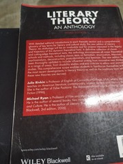 Blackwell Anthologies Ser.: Literary Theory : An Anthology by Michael Ryan…