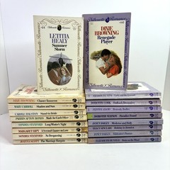 Lot of 18 Vintage Silhouette Romance Novels Paperback Books Mixed Authors