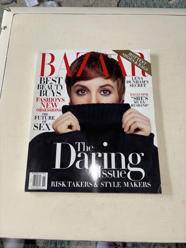 HARPER’S BAZAAR MAGAZINE NOVEMBER 2015, LENA DUNHAM NO LABEL Z