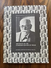 1972 Abstracts of the Standard Edition of Freud U.S. Nat Inst of Mental Health