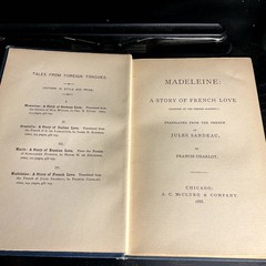 Madeleine Jules Sandeau Tales from Foreign Tongues 1888 French Love