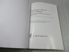 Reminiscences 1808-1815 Under Wellington – Peninsular & Waterloo Memoirs HB 2017
