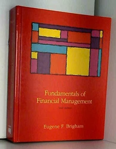 Fundamentals of Financial Management, eugene-f-brigham, Acceptable Book